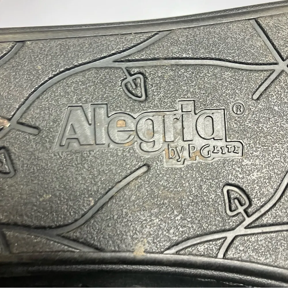 Alegria black leather slides sandals comfort shoes women’s size 40‎ - Image 9