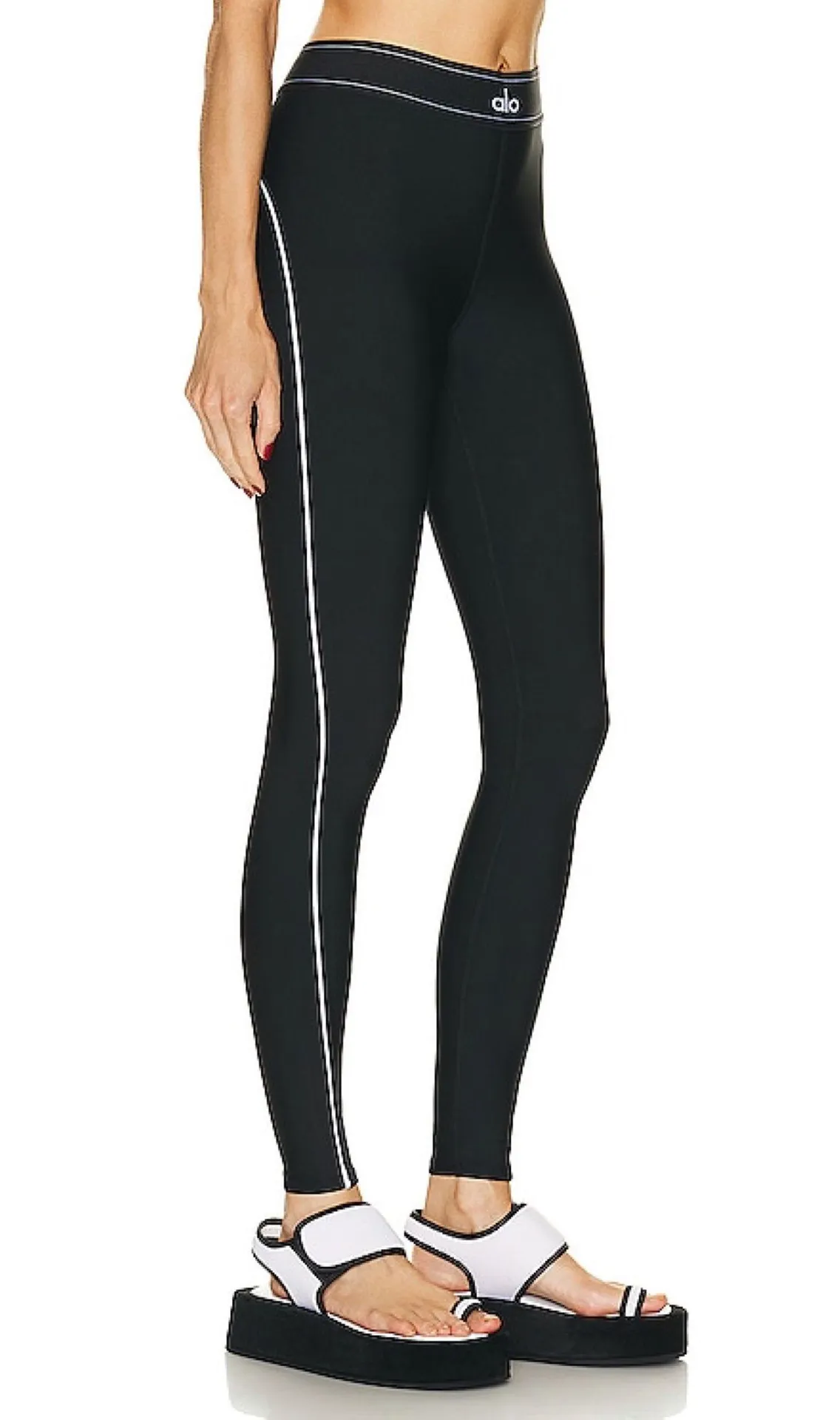 Airlift High-Waist Suit Up Legging Black/White XXS - Image 3
