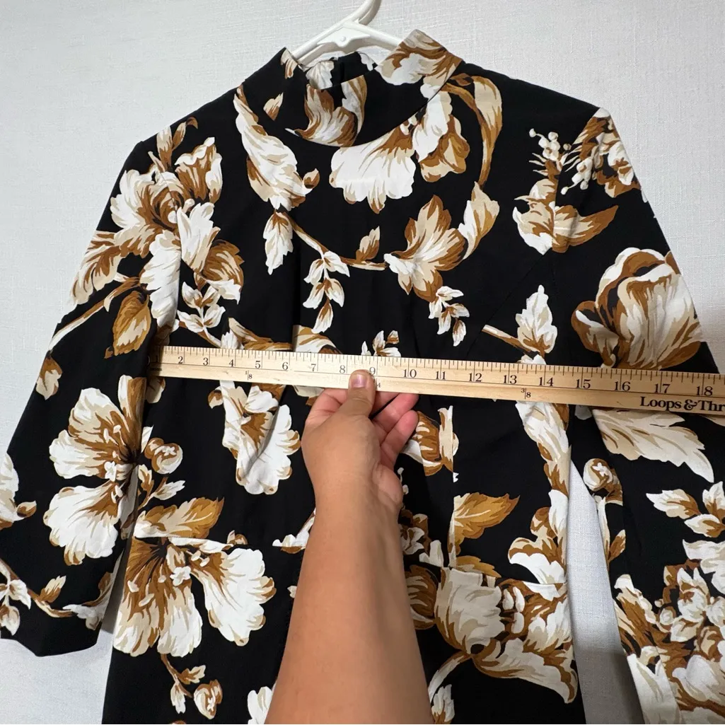 Anthropologie Maeve Mock-Neck Scalloped Shift Mini Dress,Size 8,NWT - Image 11