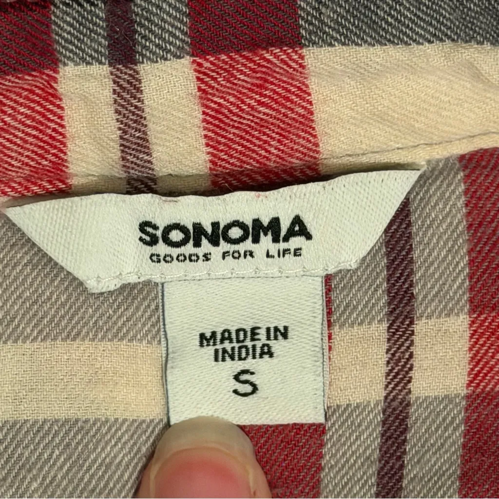 Sonoma Gray and Red Flannel - Image 3