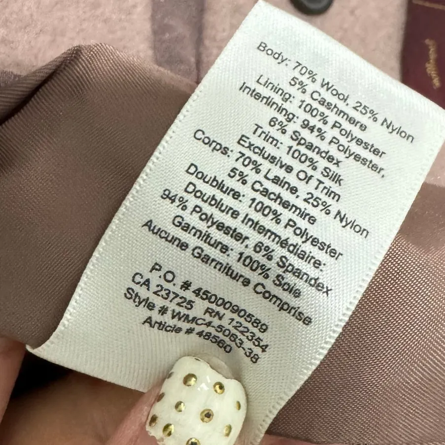 Aritizia Wilfred Cocoon Coat in Blush Pink - Image 6