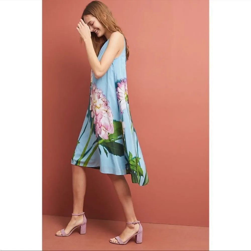 Antropologie Photorealistic Silk Dress- 2 - Image 4