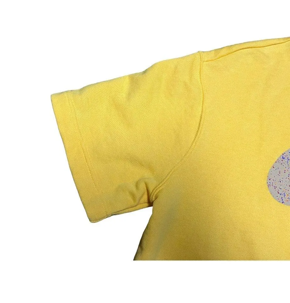 Nike Icon Clash semi cropped graphic top topaz yellow drawstring waist XS - Image 8