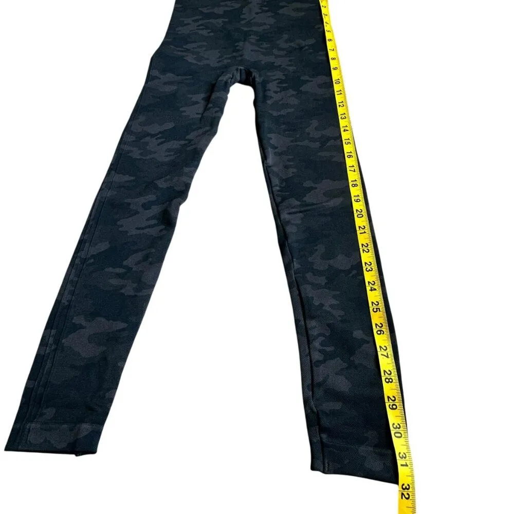 Spanx camo grey black seamless leggings size small high‎ wide waistband slimming - Image 8