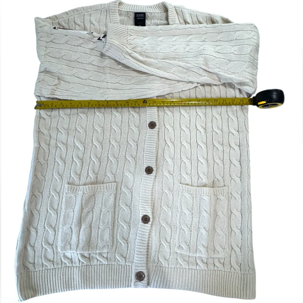 Disney Pixar Up Characters Photographs Cable Knit Cardigan - Image 9