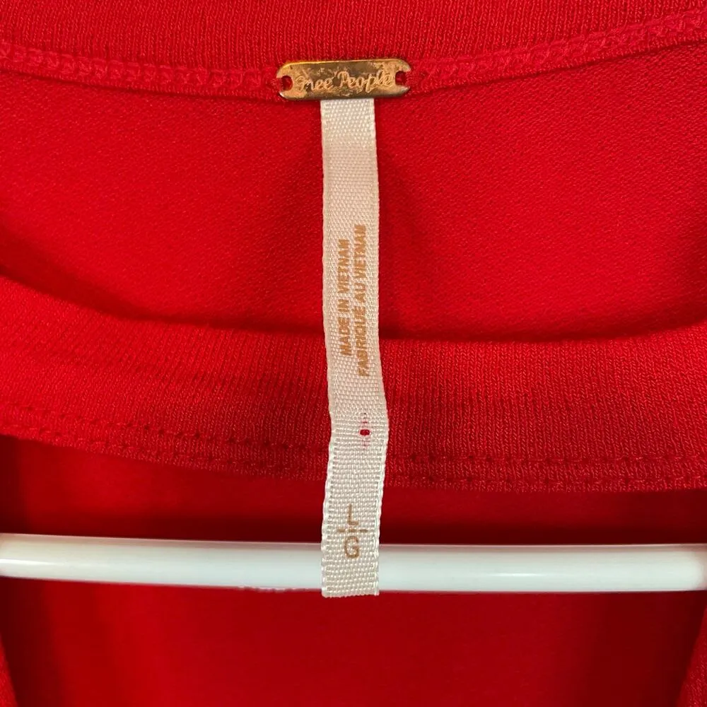 Free People Just A Twist Top L Square Neck Choker Surplice Knot Detail Career - Image 6