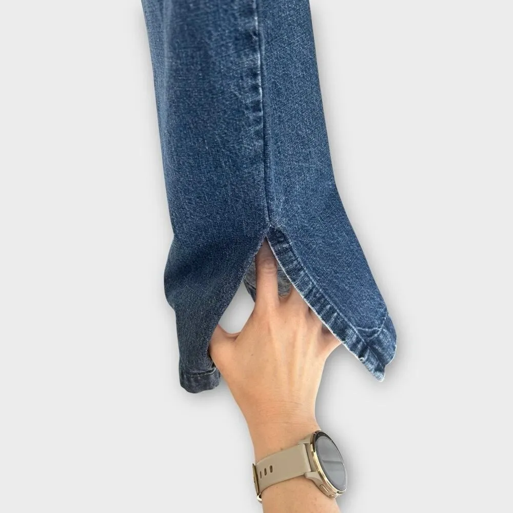 Vintage 90s Roughrider by Circle Women's Denim Maxi Skirt Western size 13/14 - Image 5