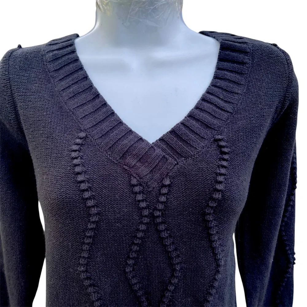 Jason Wu J  texture stitch v neck sweater - Image 4