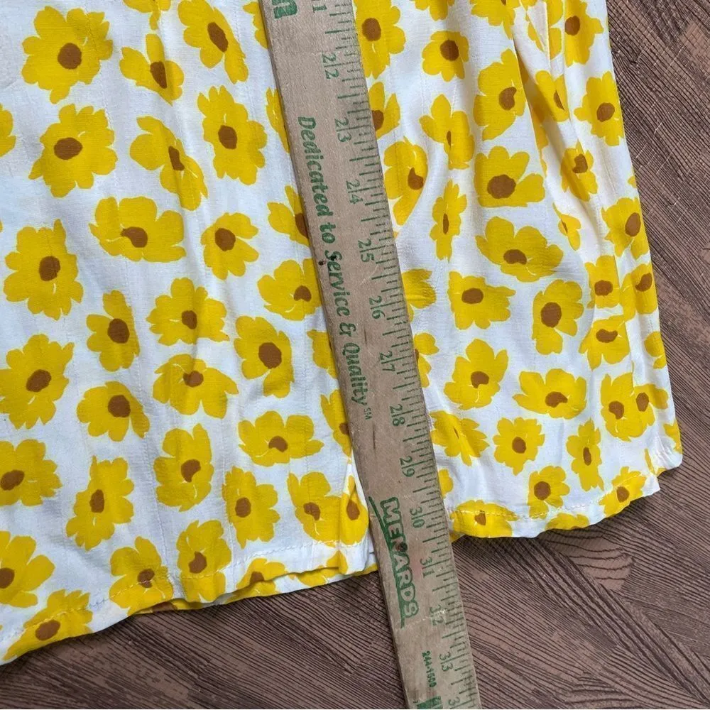 Faithful‎ the Brand Marin Midi Skirt Constance Button Front Floral 8 L - Image 10