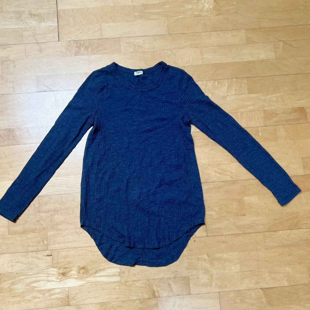 Dylan Waffle Knit Tunic Long Sleeve Shirt Size Small - Image 3