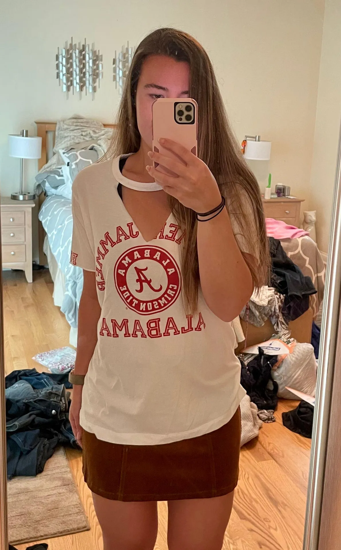 PINK University Of Alabama Mock Neck Top - Image 3