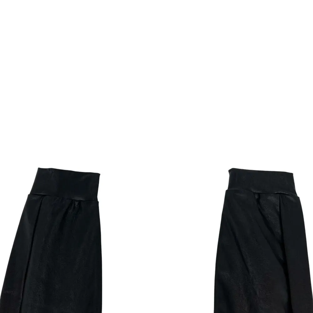 Commando Faux Leather Joggers‎ SLG45 Black Pants Pull-On Size Small - Image 9