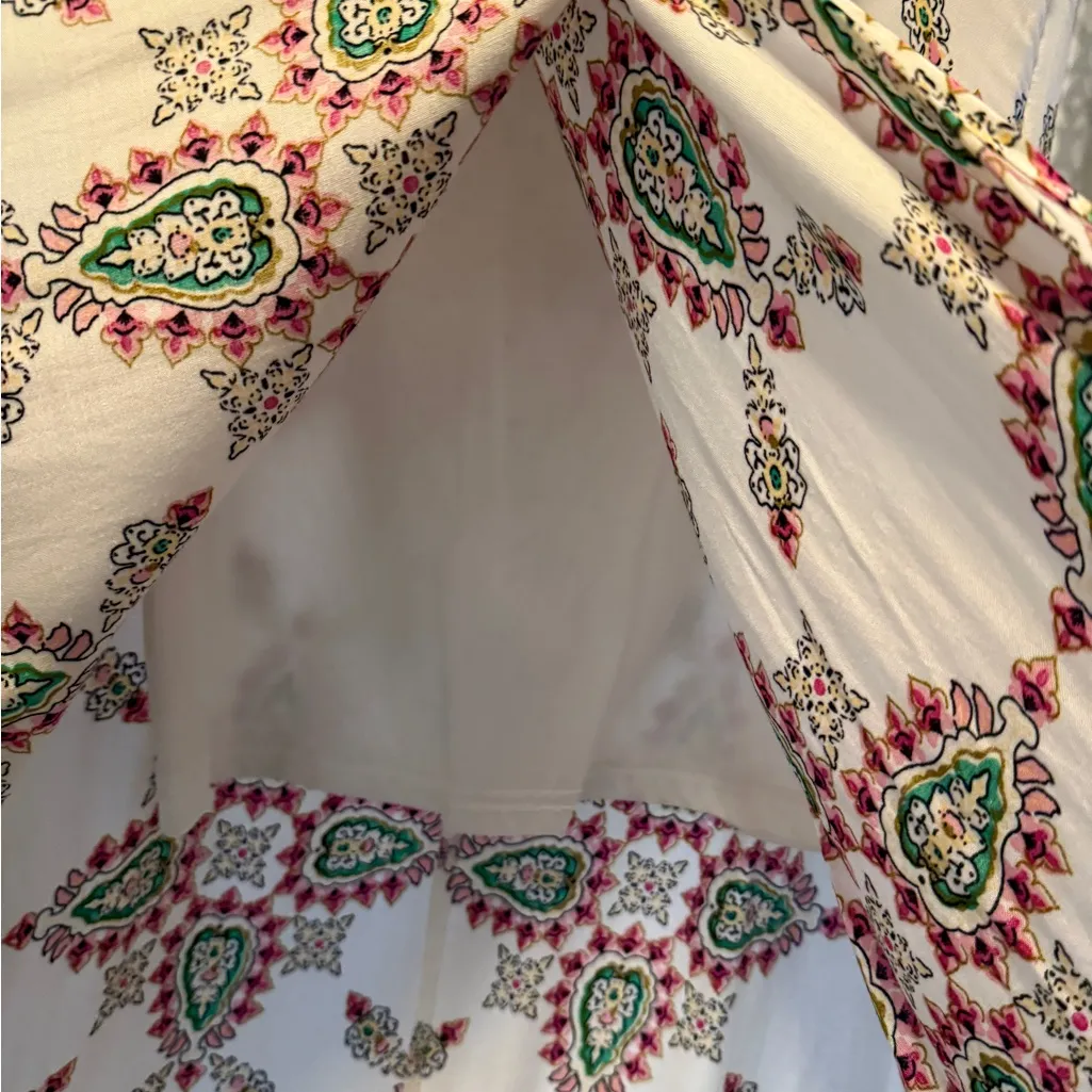 Love Riche NWOT Beautiful Print Faux Wrap Maxi Skirt with Lining - Image 5