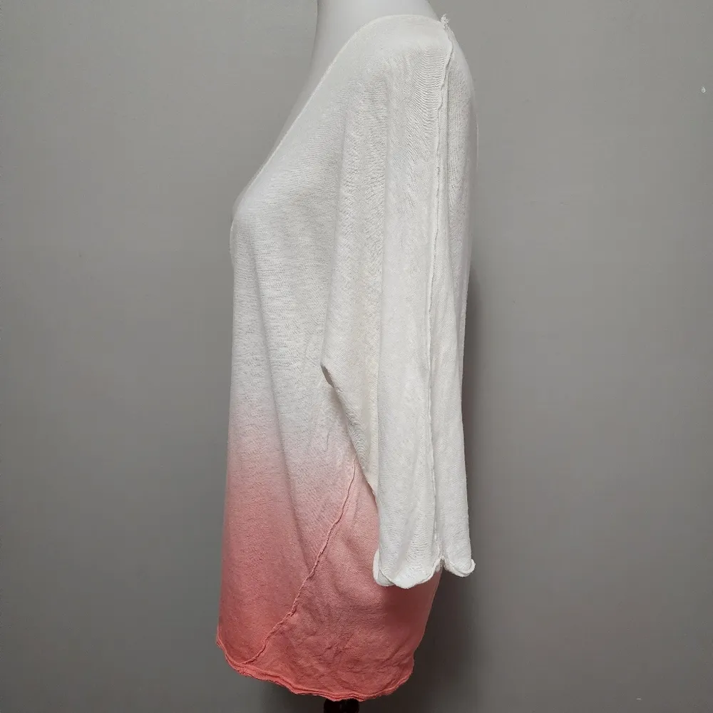 We the free strawberry gradient linen blend dolman tunic size small - Image 7