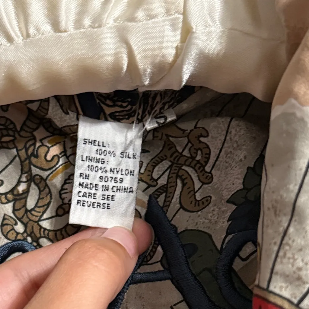 Coaco 💖 Vintage  Nautical Patterned Silk Jacket - Image 4