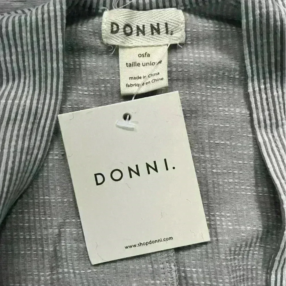 NWT Donni Longline Gray Open Cardigan with Pockets Size OS - Image 3