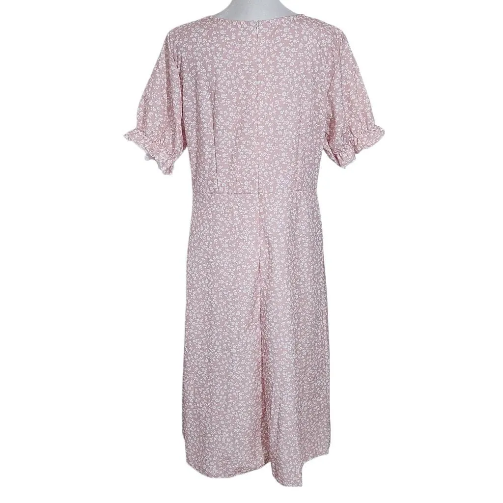 Pink and White Floral Wrap - Image 2