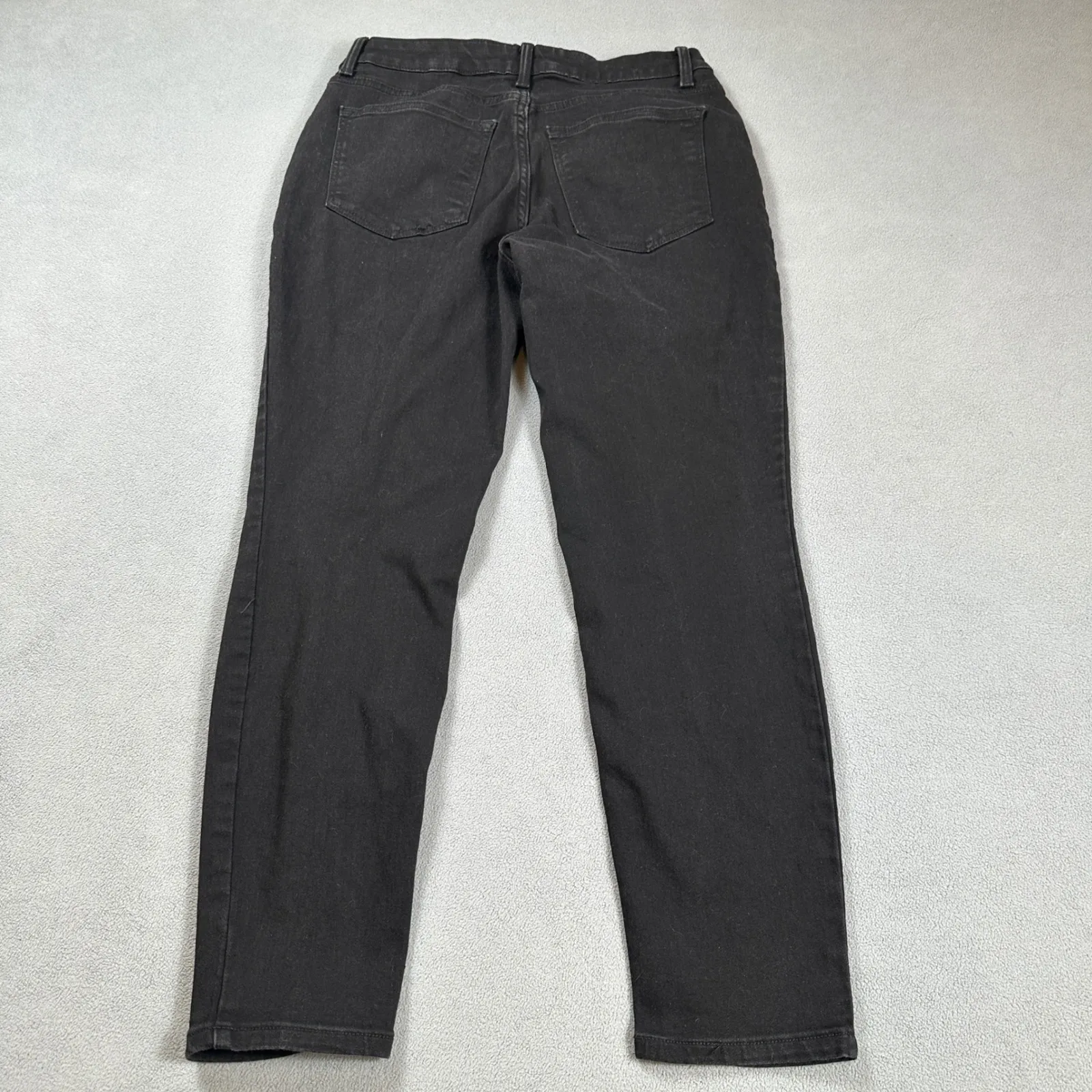 No Boundaries Jeans Womens 12 Black Stretch High Rise Solid Classic Denim - Image 2