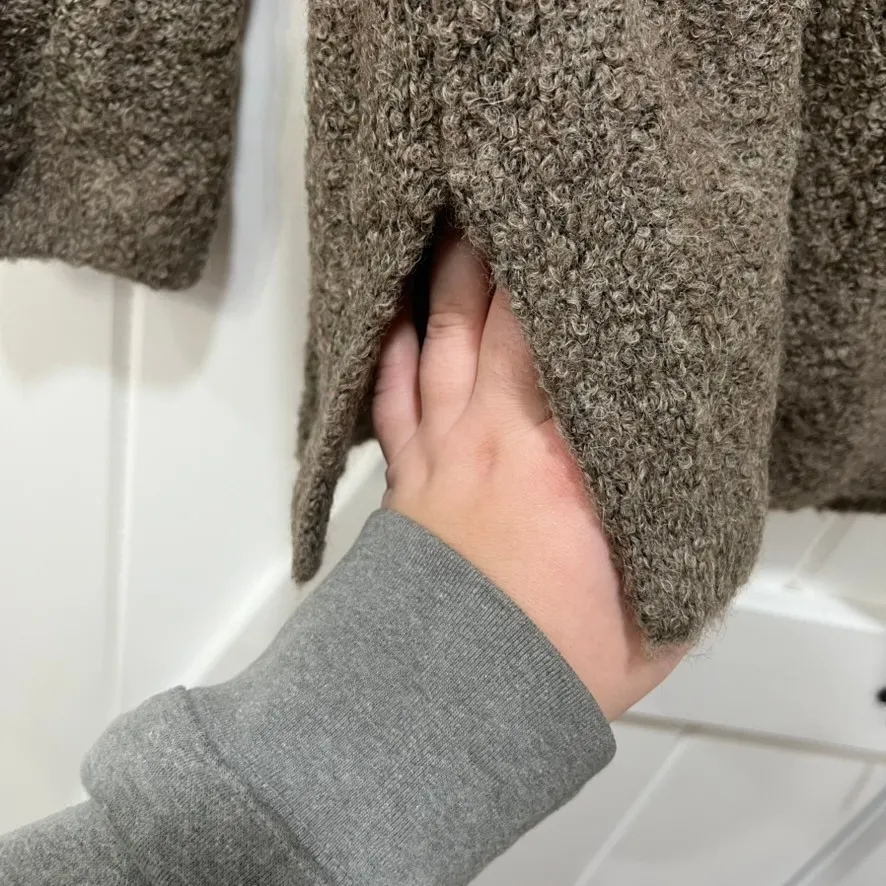 J Mclaughlin Womens Mickey Sweater XS NWT $298 Taupe Alpaca Wool Crewneck Knit - Image 4