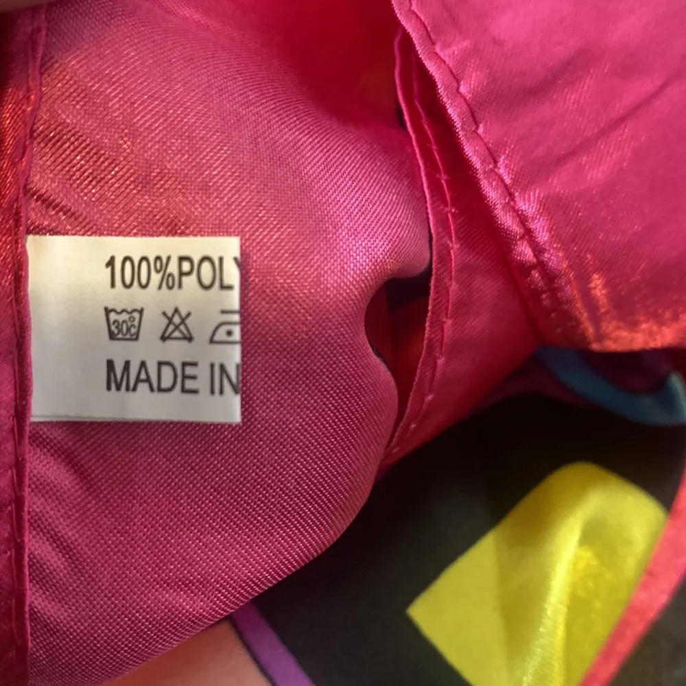 Geometric Print Scarf Pink - Image 4