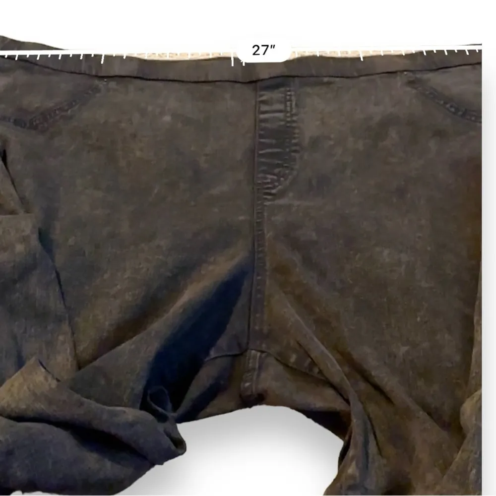 Logo Lori Goldstein Faded Brown High Rise Straight Leg Pull On Pants Sz 30WT NEW - Image 8