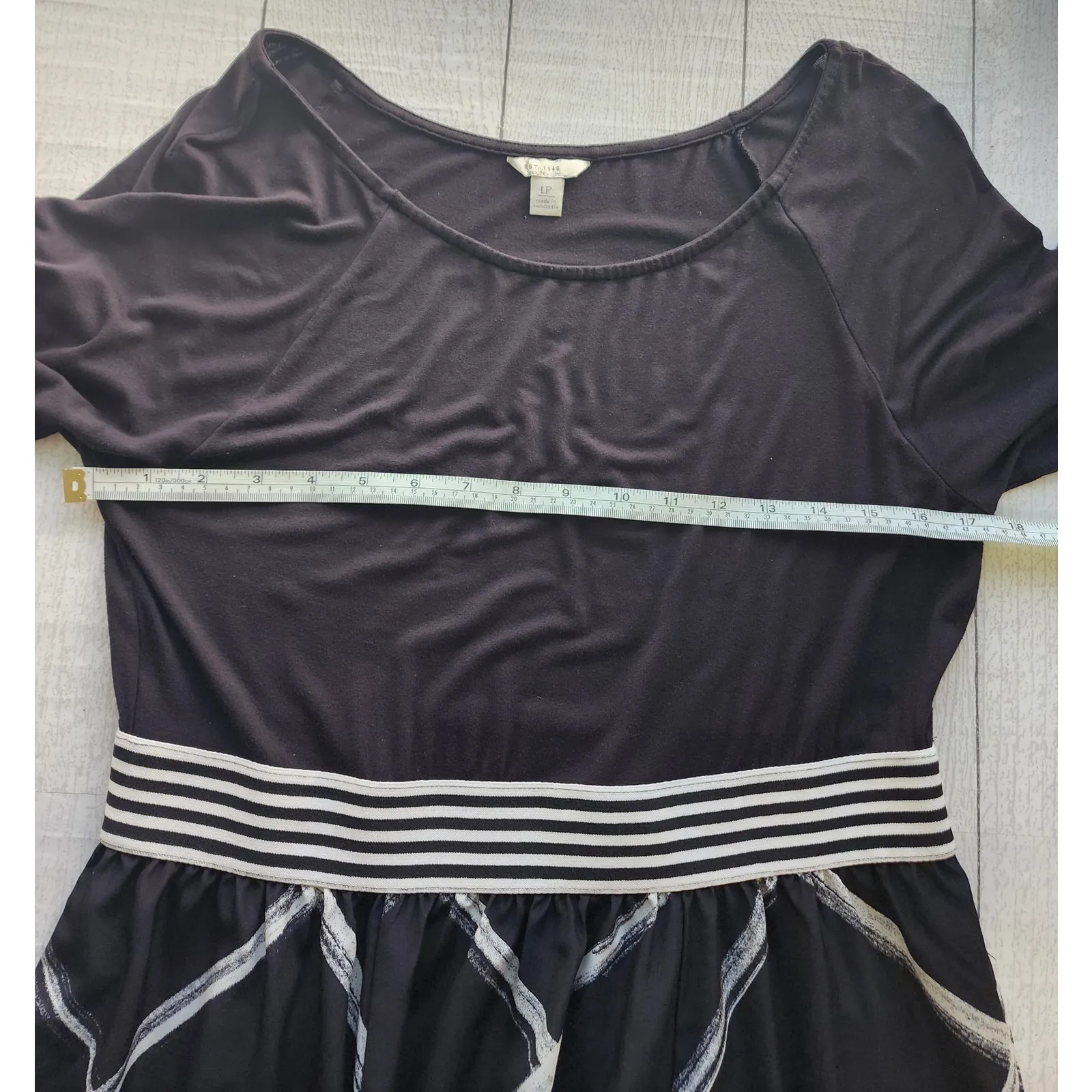 C EST. 1946 Black White Geometric Maxi Dress Petite Large Size undefined - Image 6