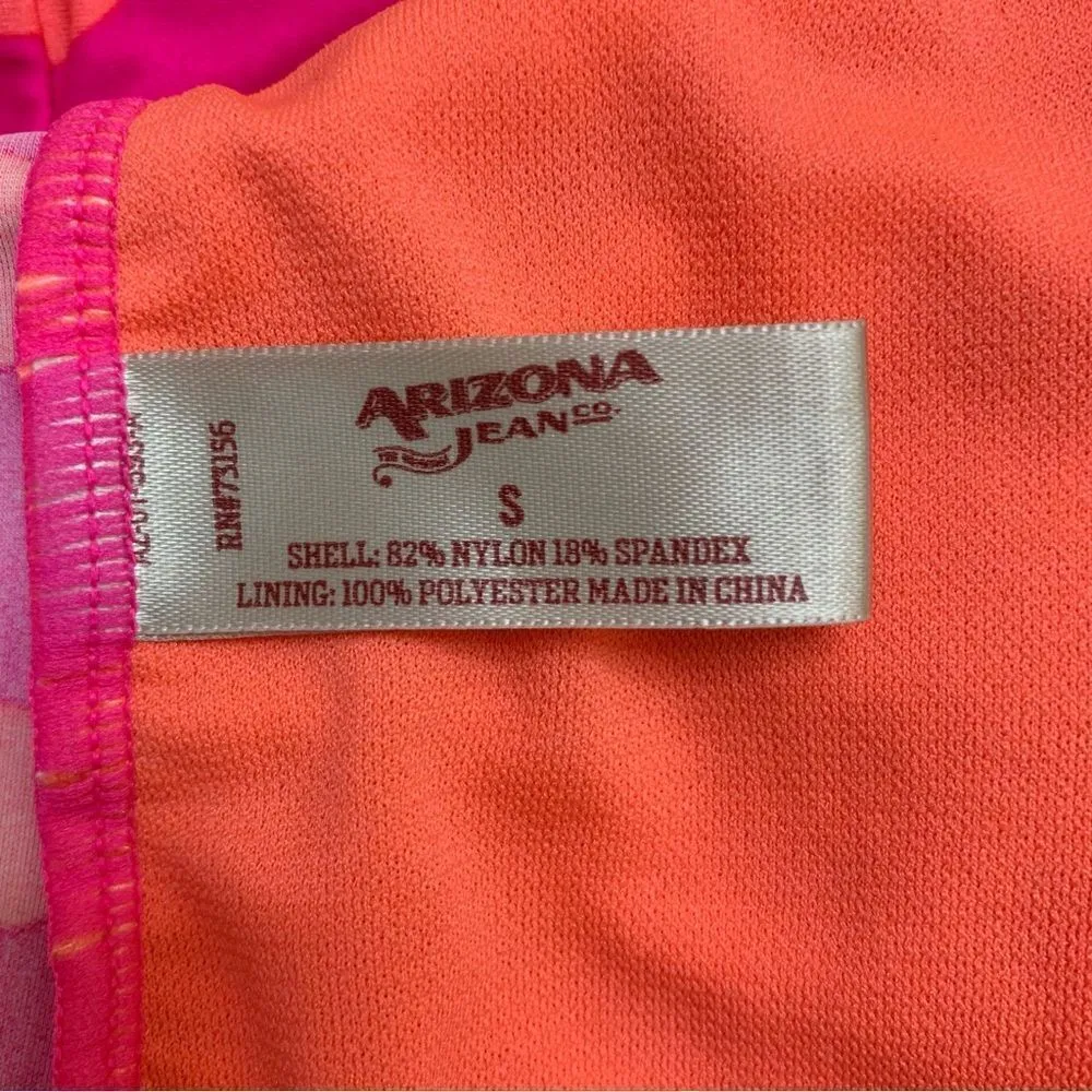 NWOT Arizona Hot Pink Polka Dot Tankini Beach Swimwear Top - Image 9