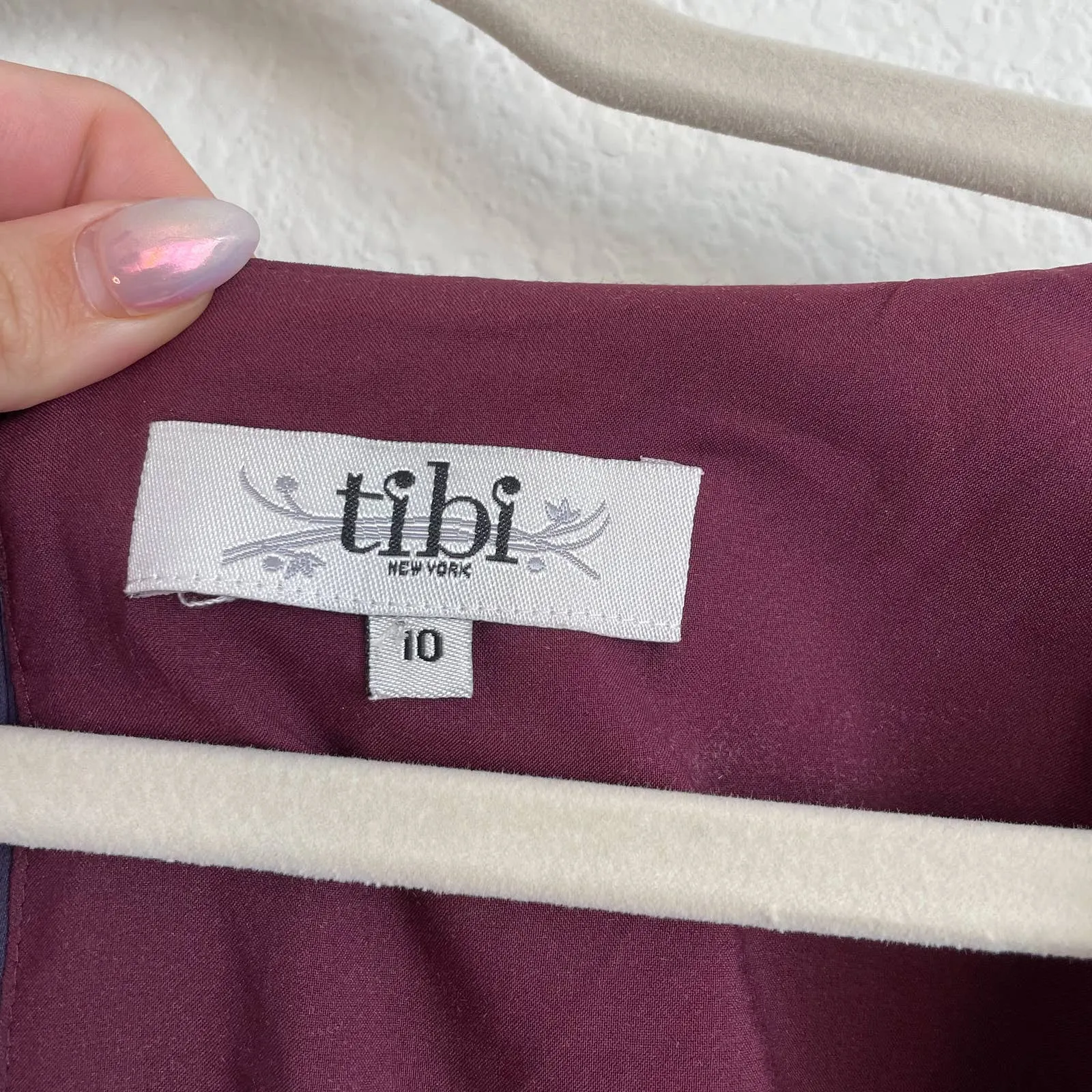 TIBI Purple Pink Silk Mini Dress - Image 8