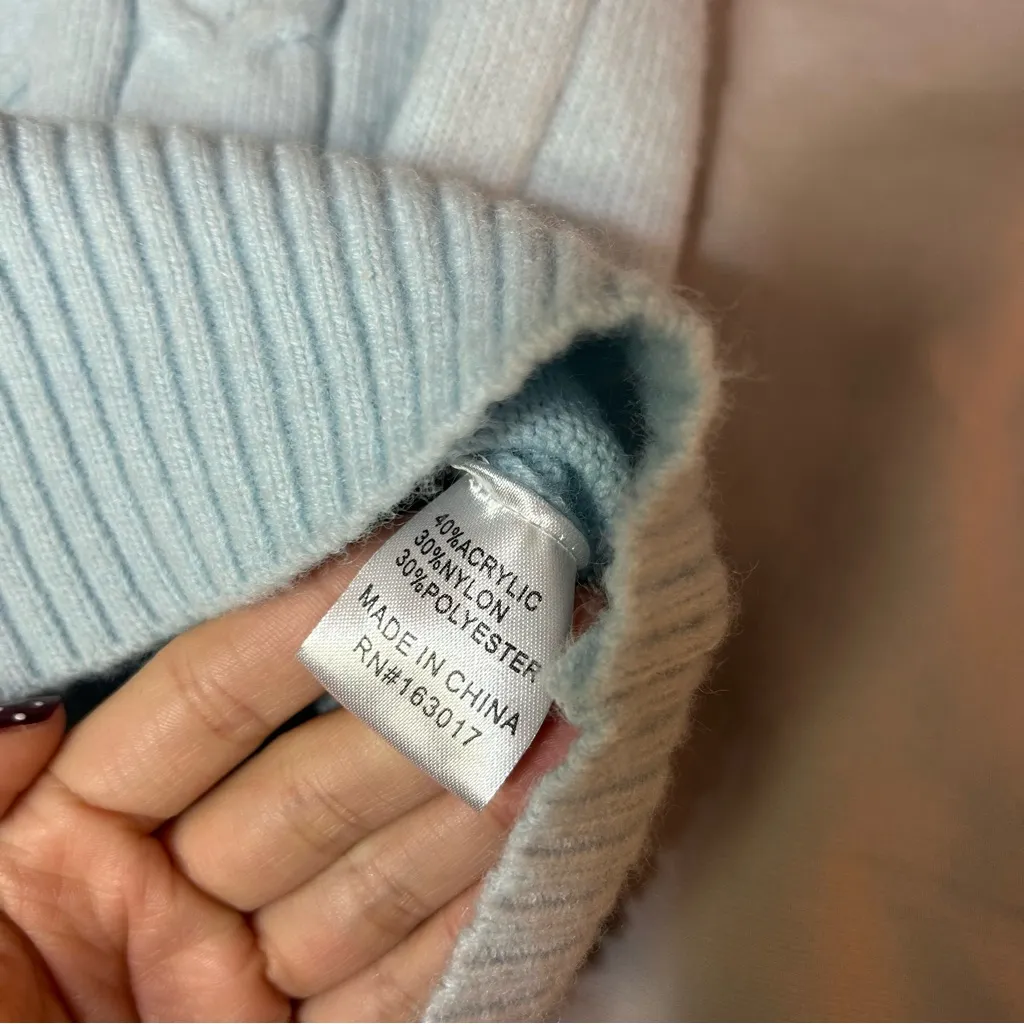 Princess Polly S/M Light Blue Boxy/Oversized Sweater Vest - Image 8