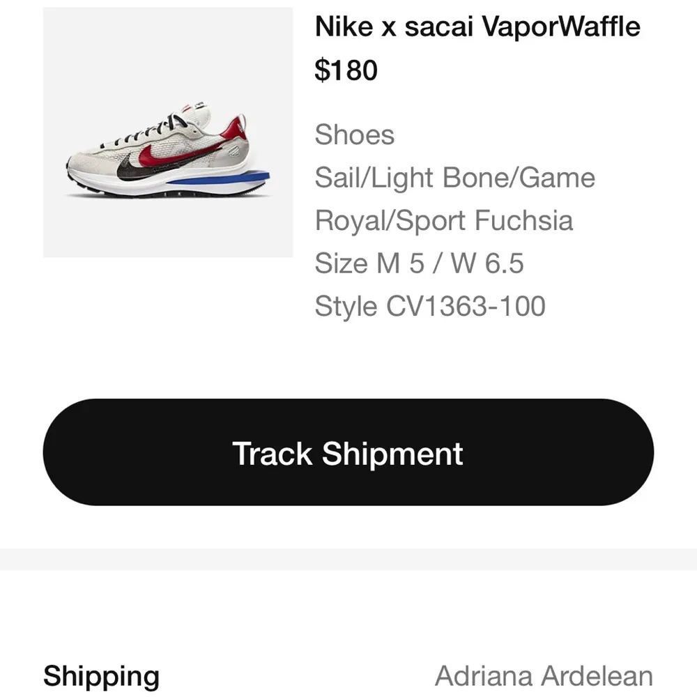 Nike x sacai VaporWaffle sport fuchsia game royal - Image 8