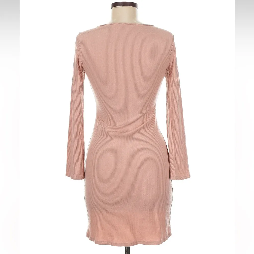Reformation Blush Long Sleeve Dress - Image 2