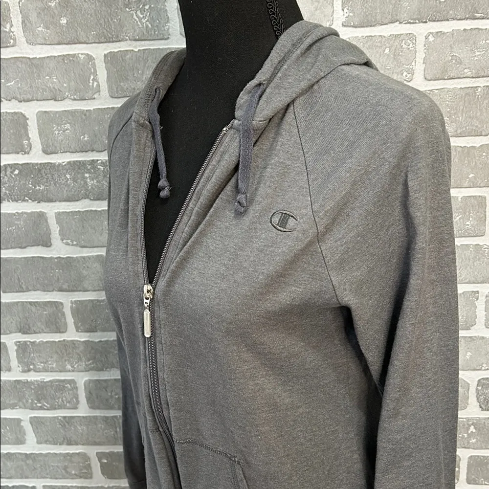 Champion Gray Zip-Up Hoodie - Image 6