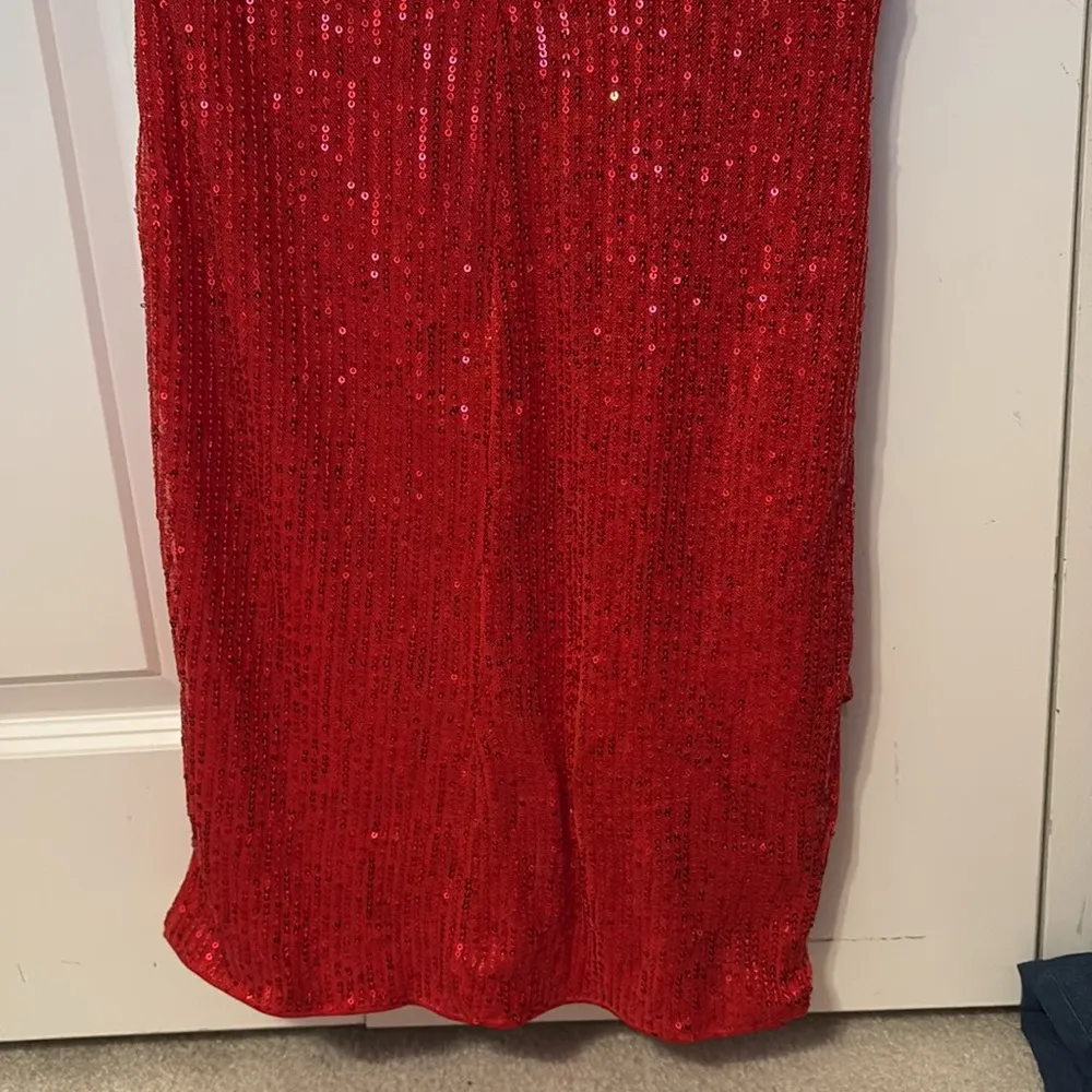 Grace Karin red mini sequin dress - Image 6