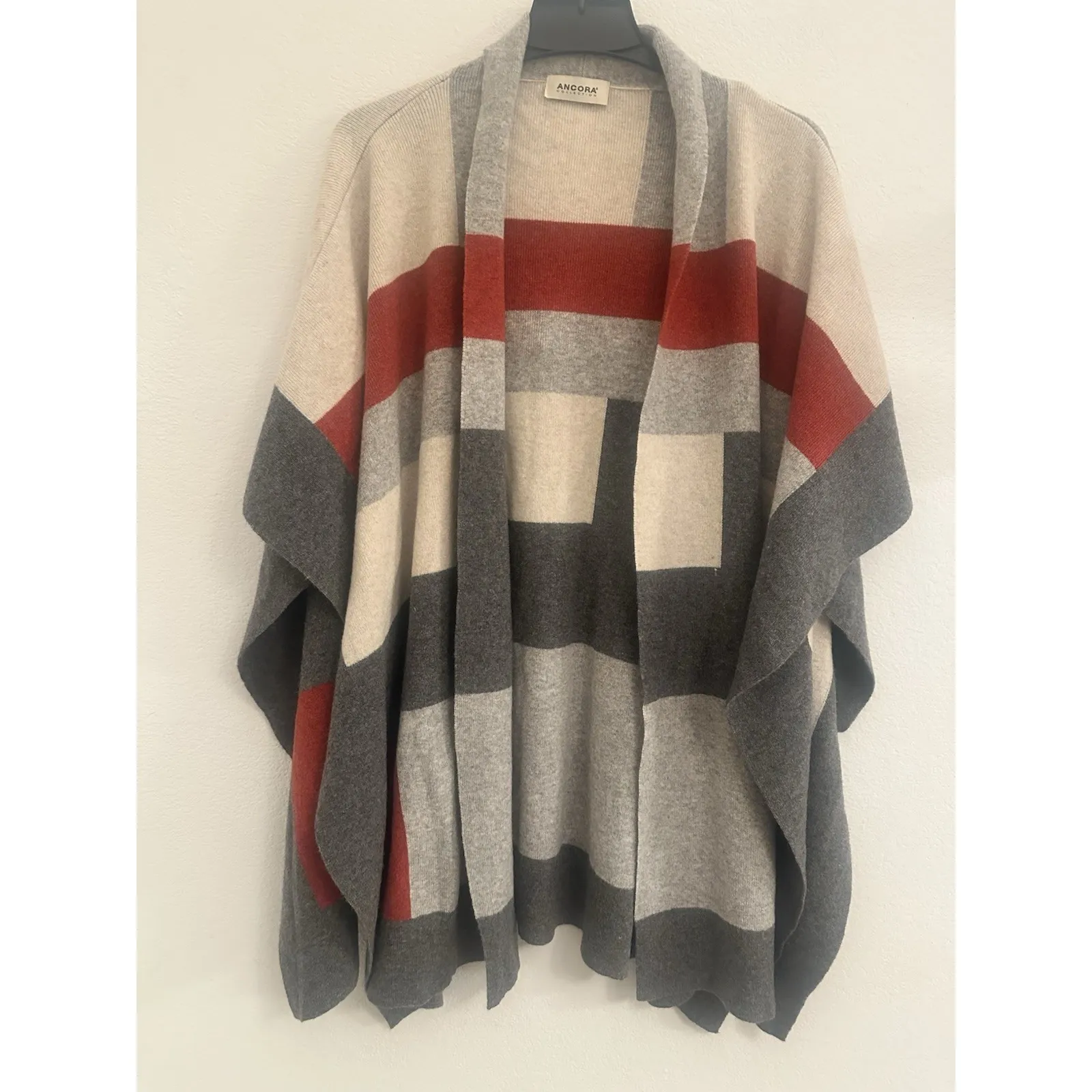 ÁNCORA COLLECTION ‎ PONCHO BLANKET CAPE COAT SCARE/SHAWL - Image 4