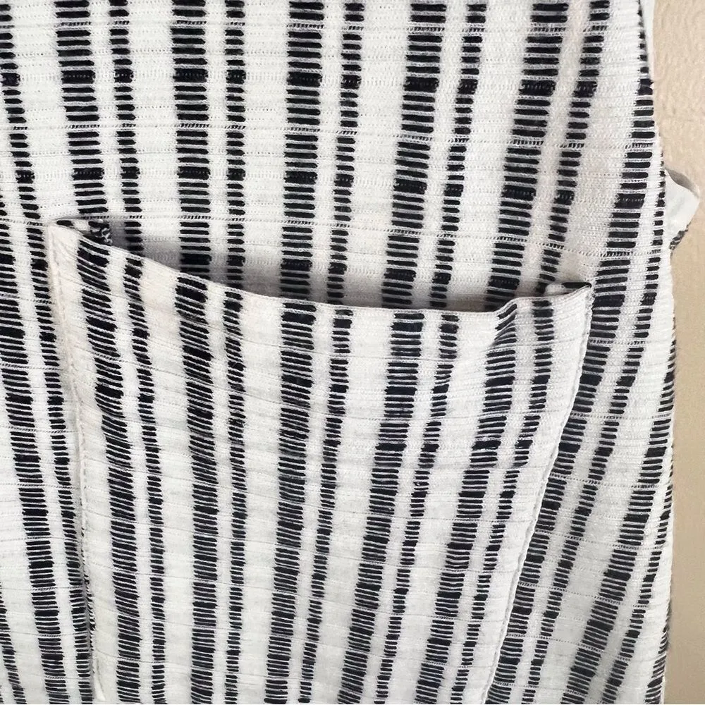 Zara W&B Collection Striped Tank Womens With Pocket Nautical‎ Size Small Beachy - Image 3