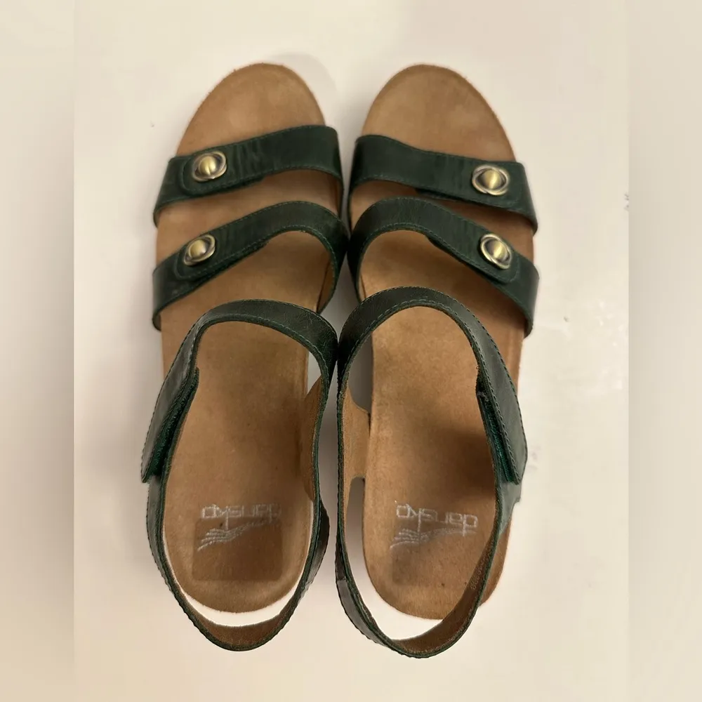Dansko Savannah Cork Wedge Sandal Size 39 - Image 8