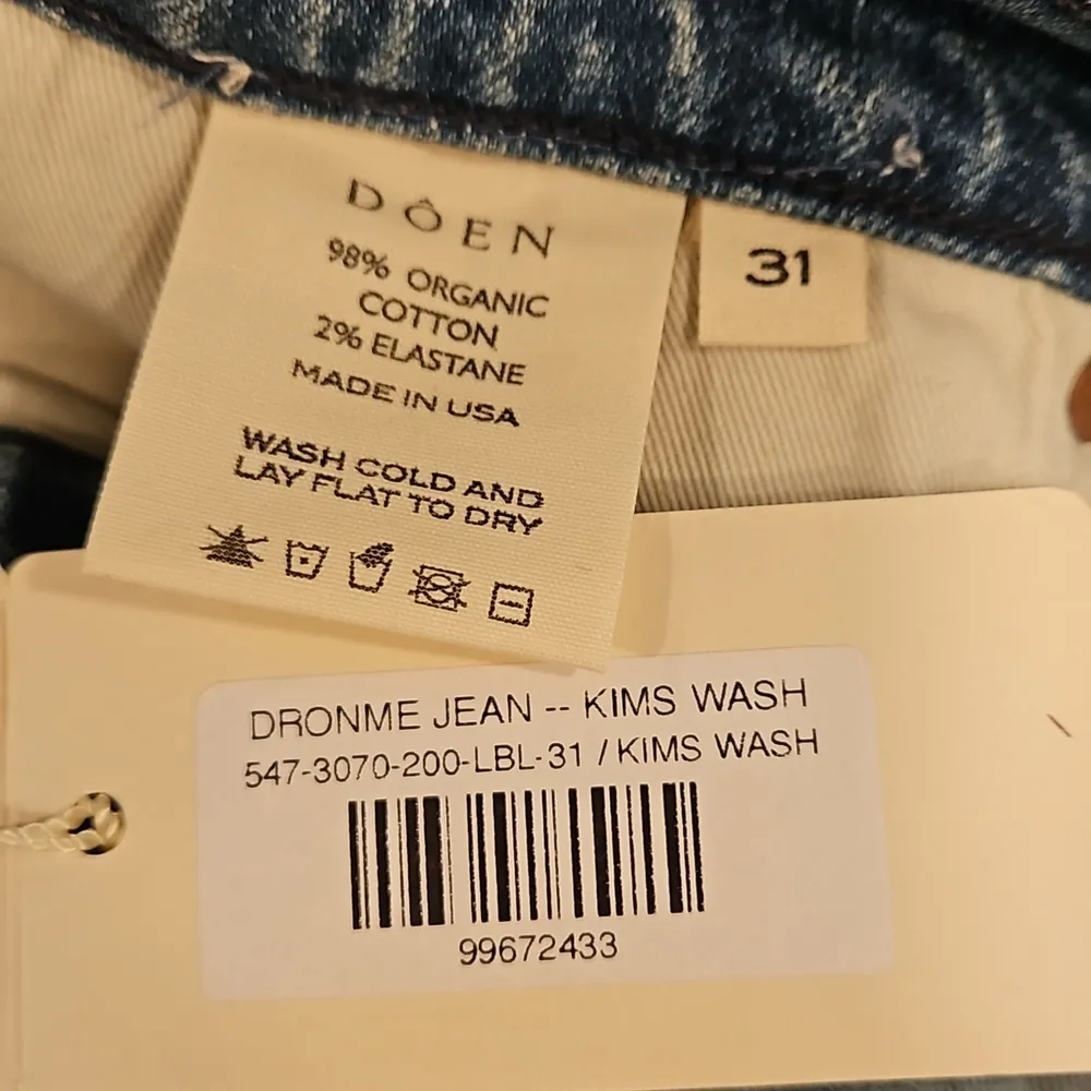 💕DOEN💕 Doen x Dronme Denim Dronme Jeans ~ Kims Wash Blue 31 NWT - Image 16