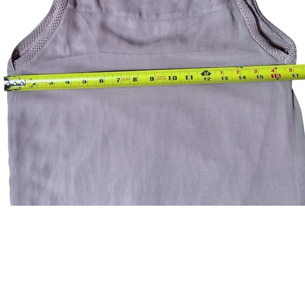 Zara Sheer Lined Purple Lilac Sheath Dress Size S Feminine Ethereal Garden Fairy - Image 8