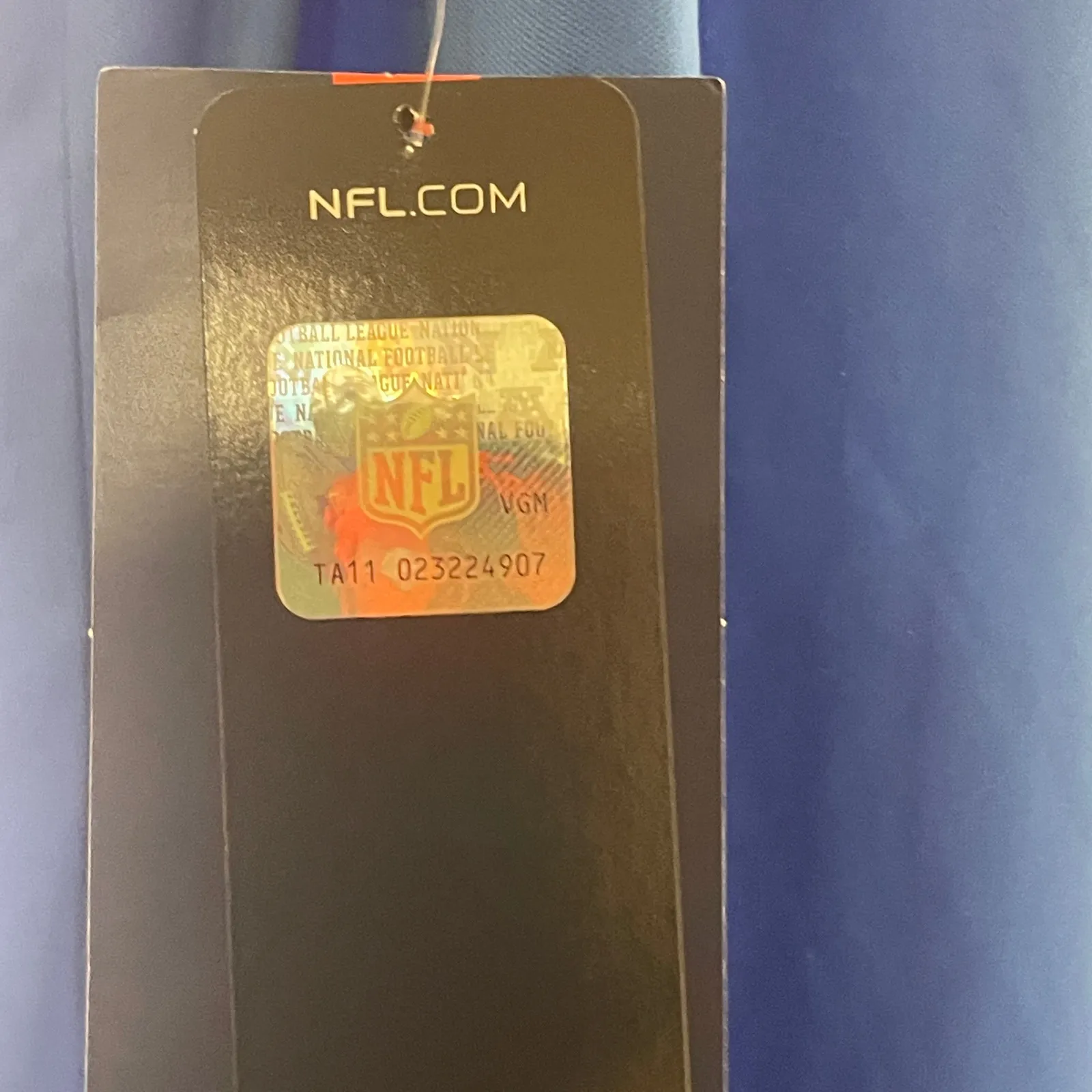 NWT Detroit Lions Athena Rhinestone Lace-up Tee - Womens Size XXL  - Blue/White - Image 3