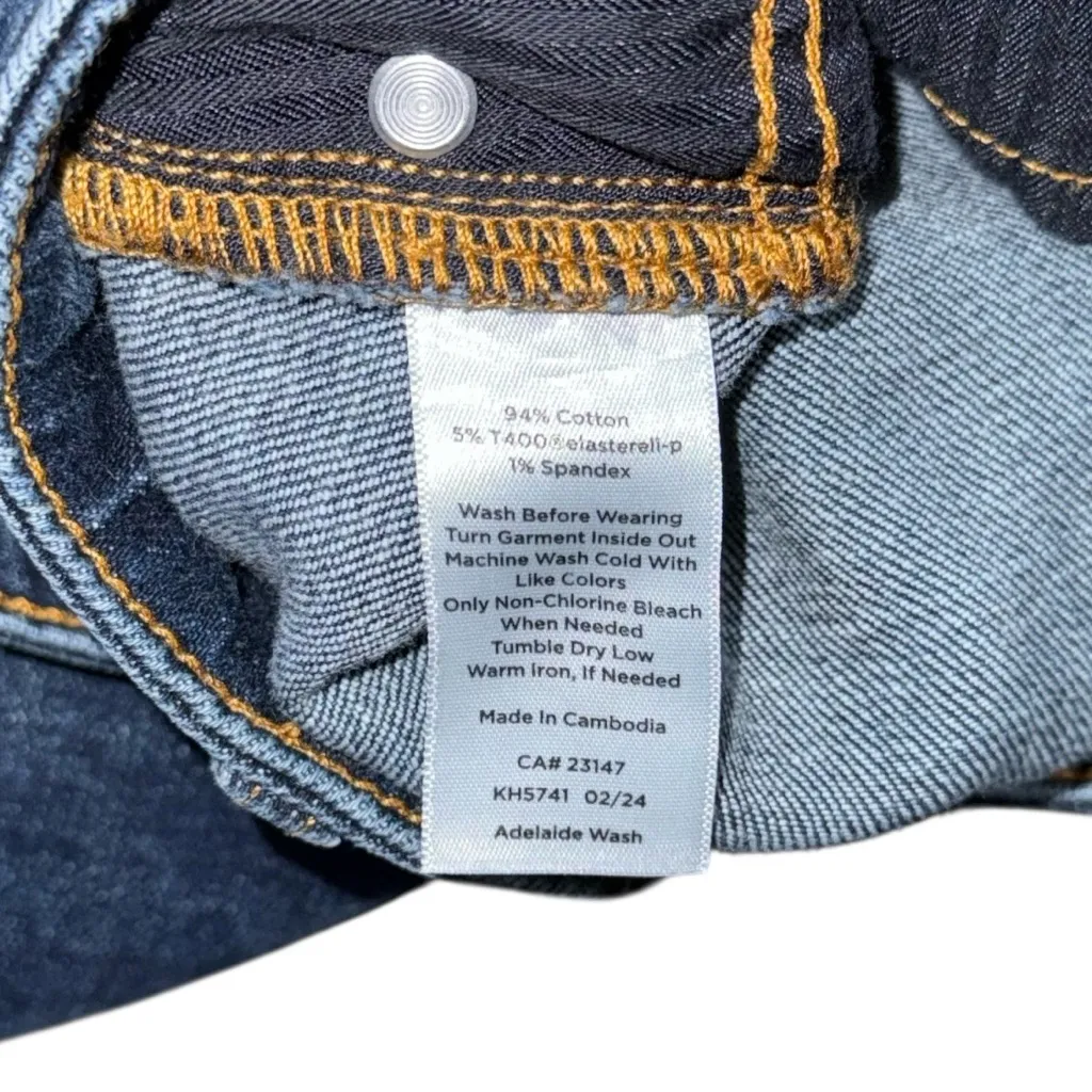 Talbots Curvy Fit Straight Leg Jeans Adelaide Dark Wash Stretch Women’s 14 EUC - Image 8