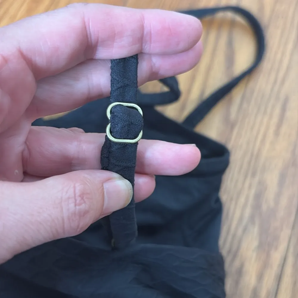 Andie Amalfi One Piece Swimsuit Textured Black size‎ Small NWOT - Image 3