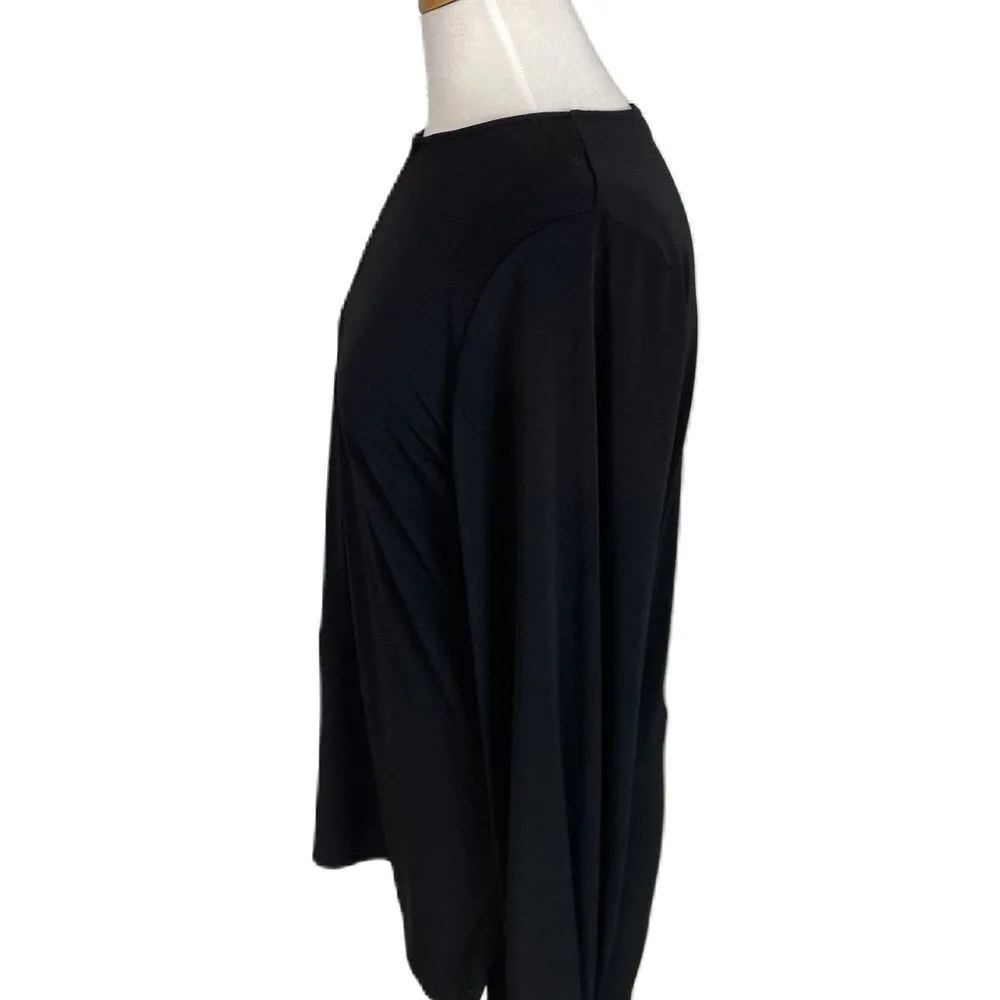 #316  RALPH LAUREN Black Pullover Blouse - Image 4