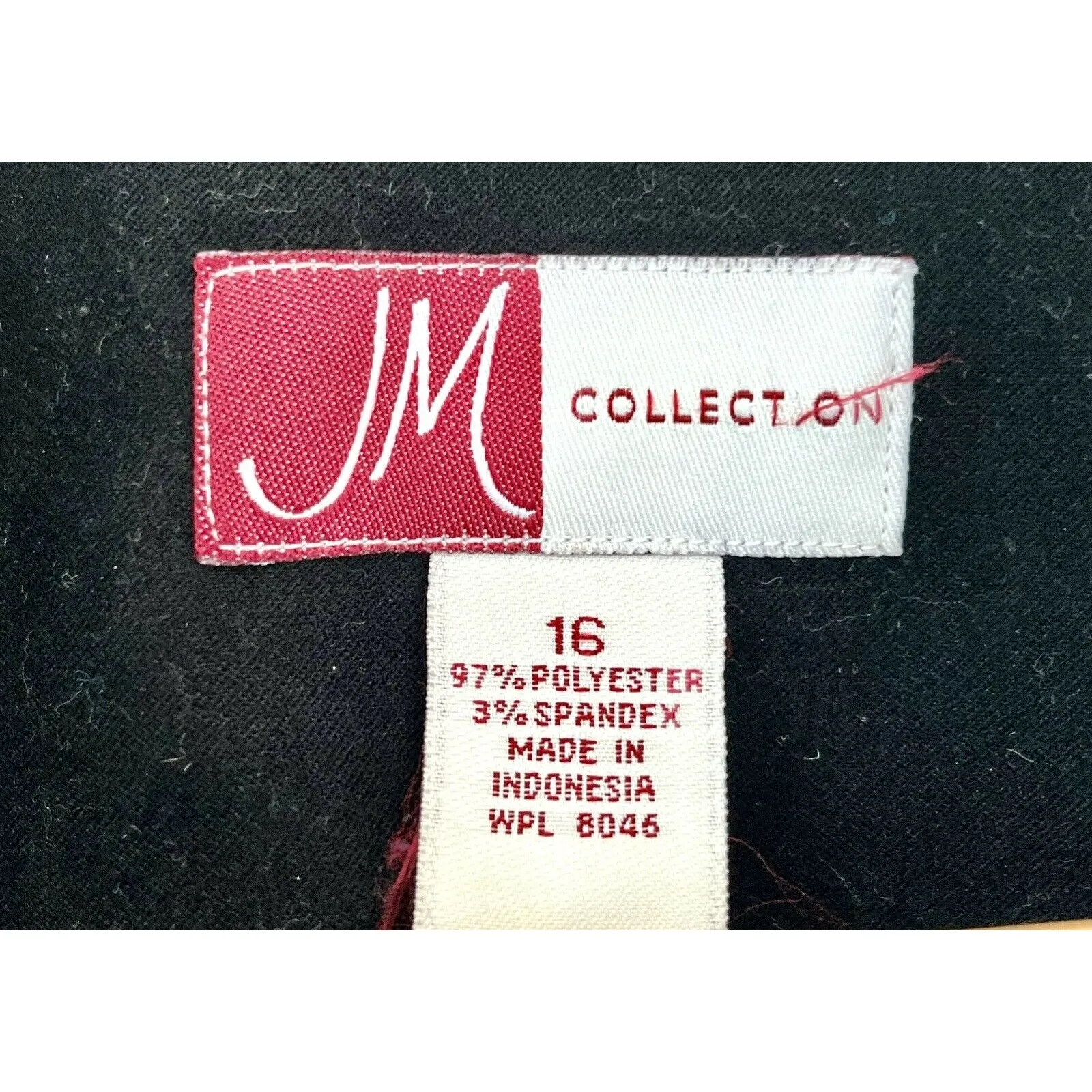 Y2K Patchwork Full Zip Up Blazer Jacket Plus Size 16W JM Collection - Image 4