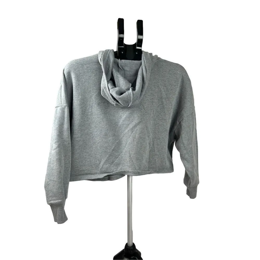 Under Armour Womens Project Rock Taped Fleece Gray S Sweatshirt 1346014-035 - Image 4