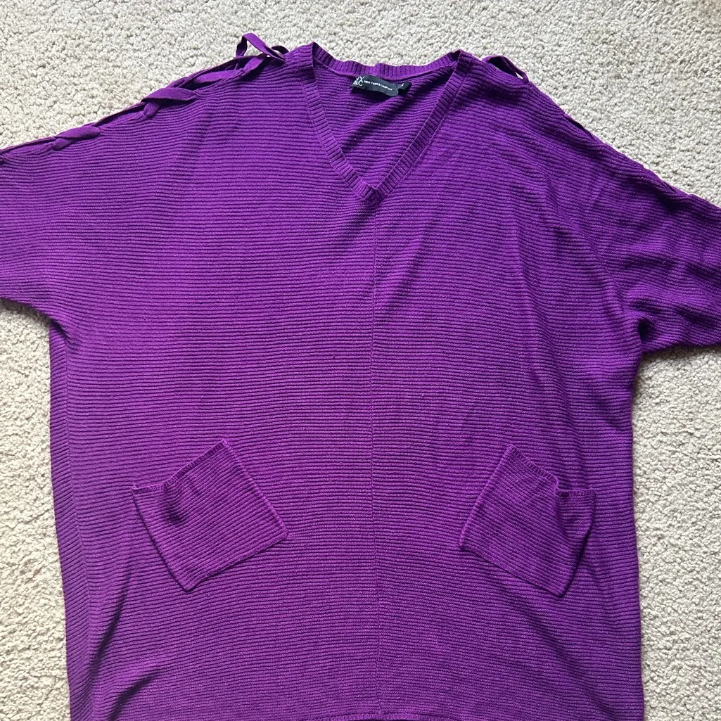 Purple Hi Lo Oversized NY&C Sweater Size XXL - Image 3