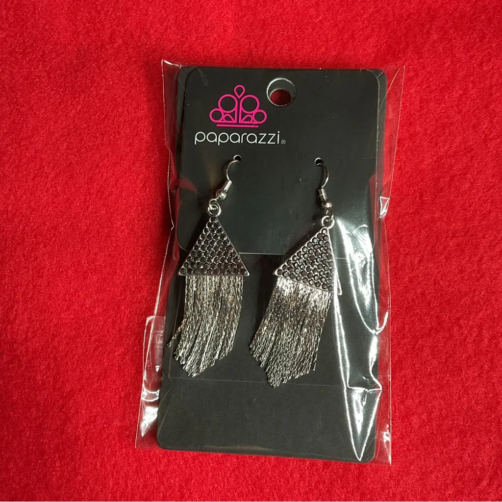 Paparazzi Earrings with Fish Hook Backs (3 Pairs) - NEW - Image 3