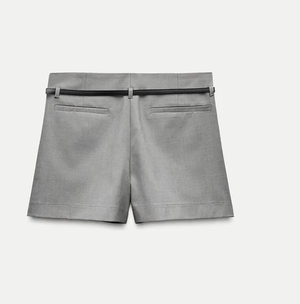 Belted Box Pleat Skort - Image 4