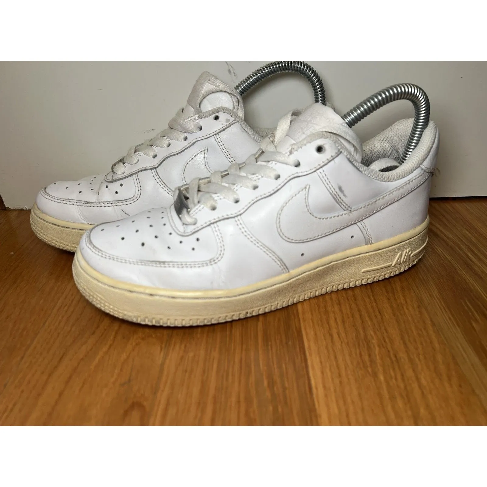 Nike Air Force 1 Low Shoes Womens Size 6.5 White 315115-112 Classic Leather - Image 3