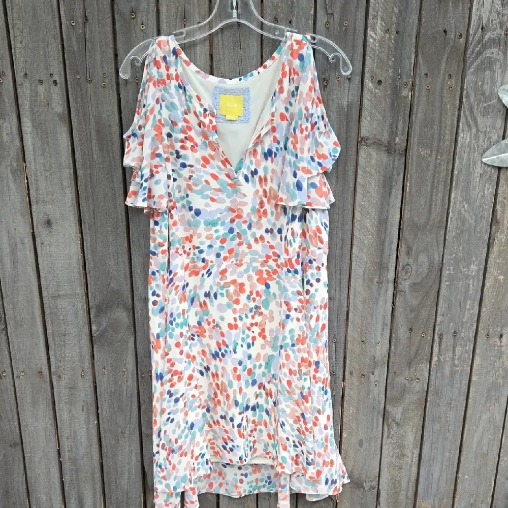 Maeve By Anthropologie Floral Cold Shoulder Mini Dress - Image 4