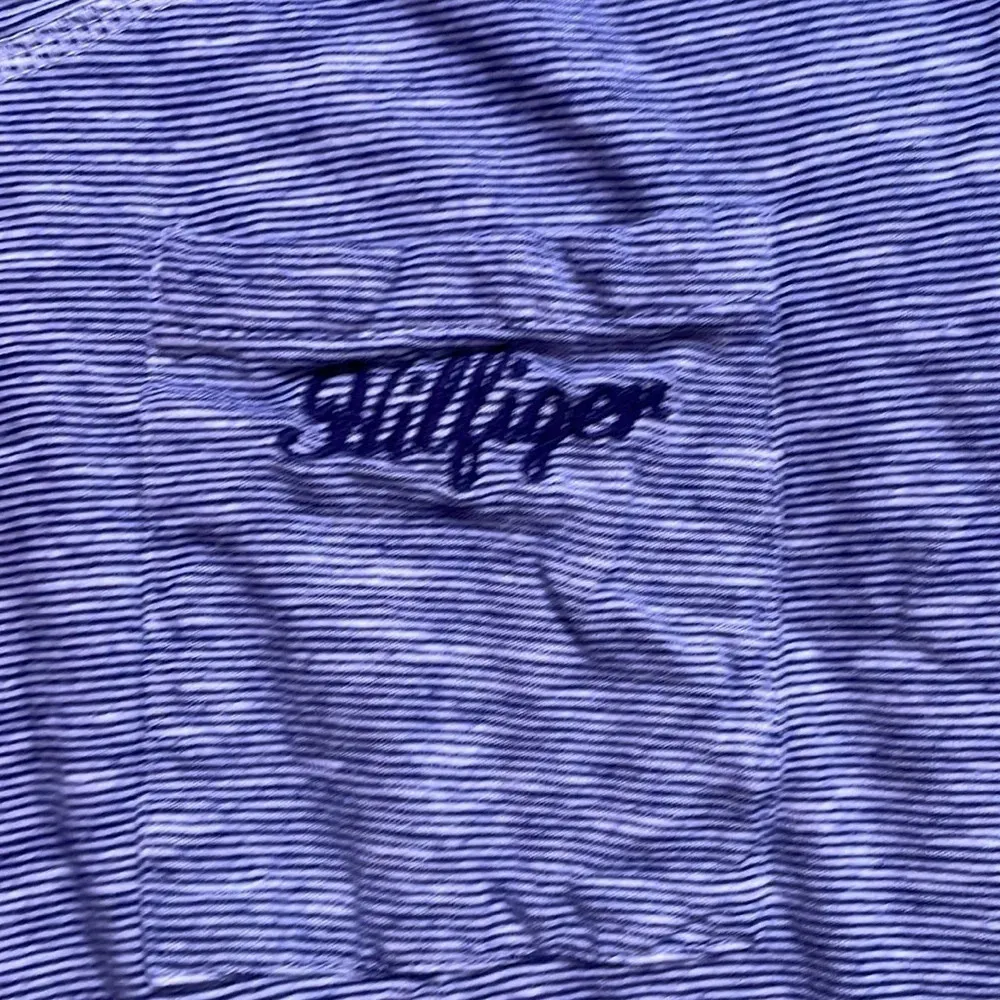 Tommy Hilfiger Blue White Stripe‎ Sleep Shirt Size Medium - Image 2